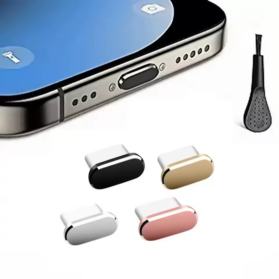 Travel Plug Type C - 4 tapones antipolvo USB C con