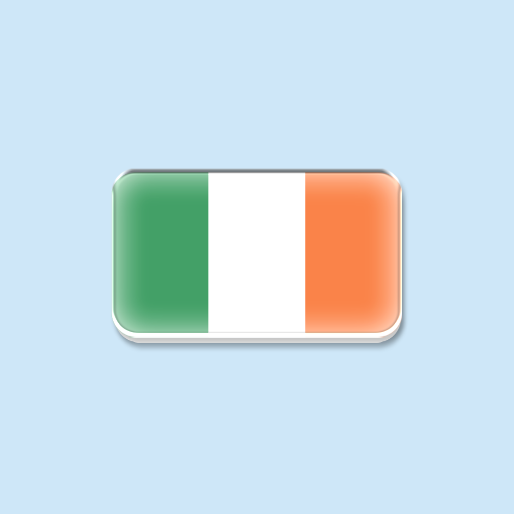Travel Accessories Ireland - Broche de acrílico con la bandera