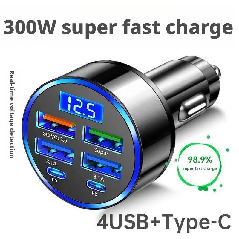 Travel Plug Type C - Cargador de coche PD de 300W,