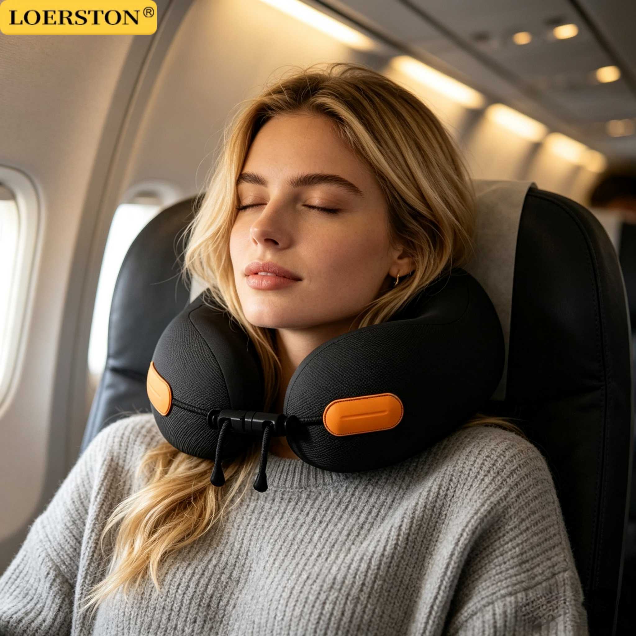 Neck Pillow Memory Foam - Almohada de Viaje en Forma de