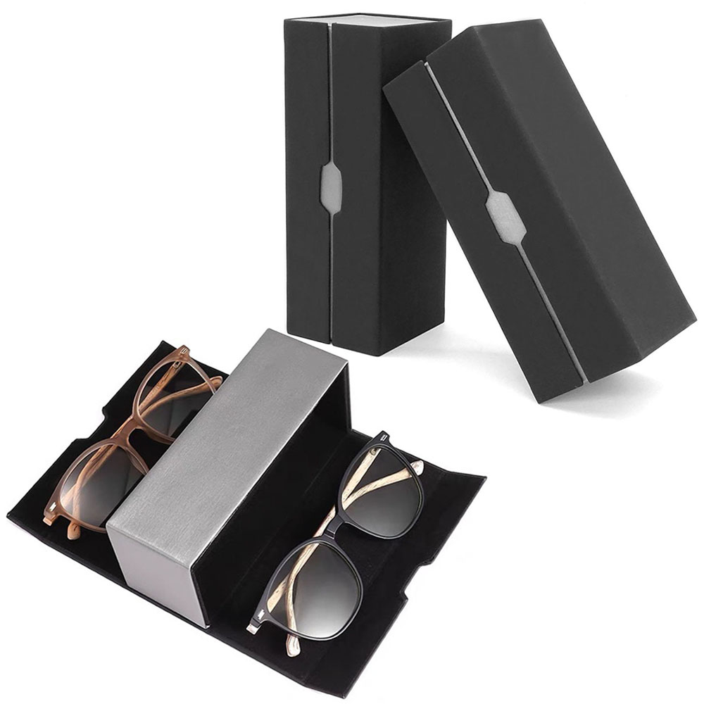 Travel Accessories Ideas - Estuche para gafas de cuero PU,