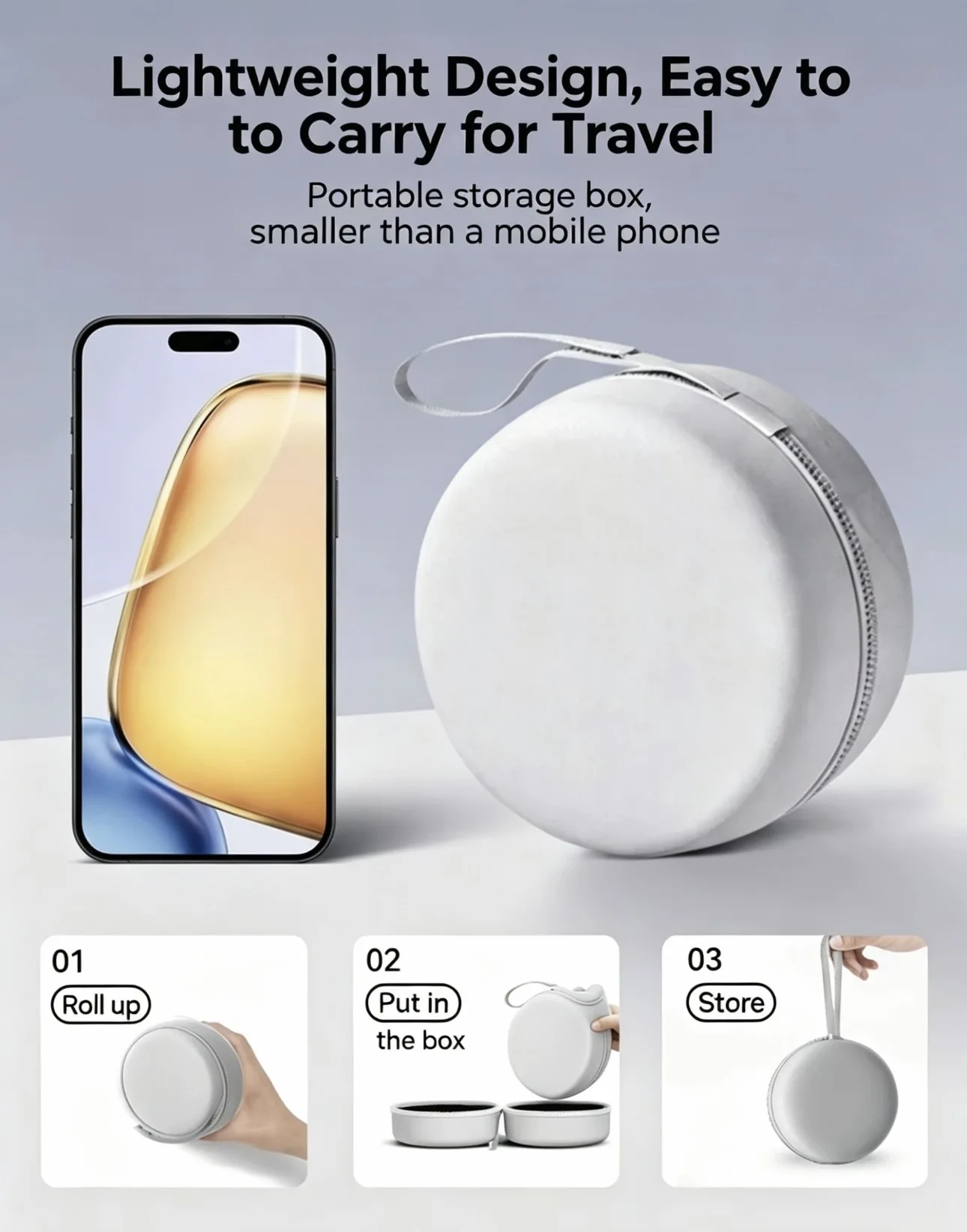 Neck Pillow Memory Foam - Almohada de Viaje en Forma de