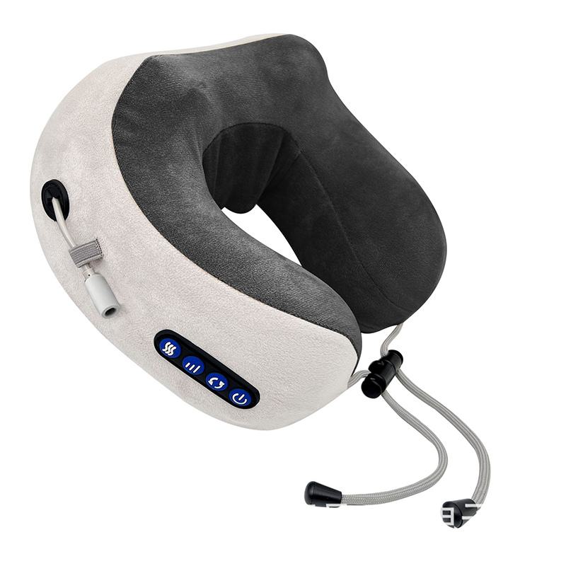 Neck Pillow Memory Foam - Masajeador eléctrico de cuello 2025, vibración