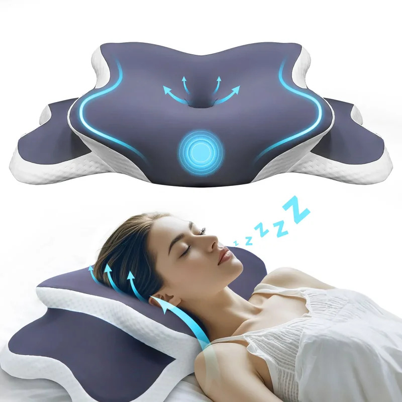 Neck Pillow Memory Foam - Almohada de Espuma Viscoelástica, Almohada Cervical