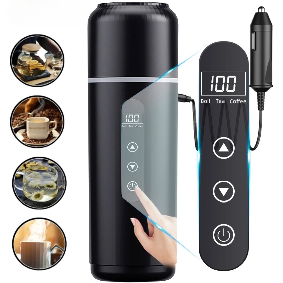 Portable Travel Kettle - Hervidor eléctrico portátil de 500ml, taza