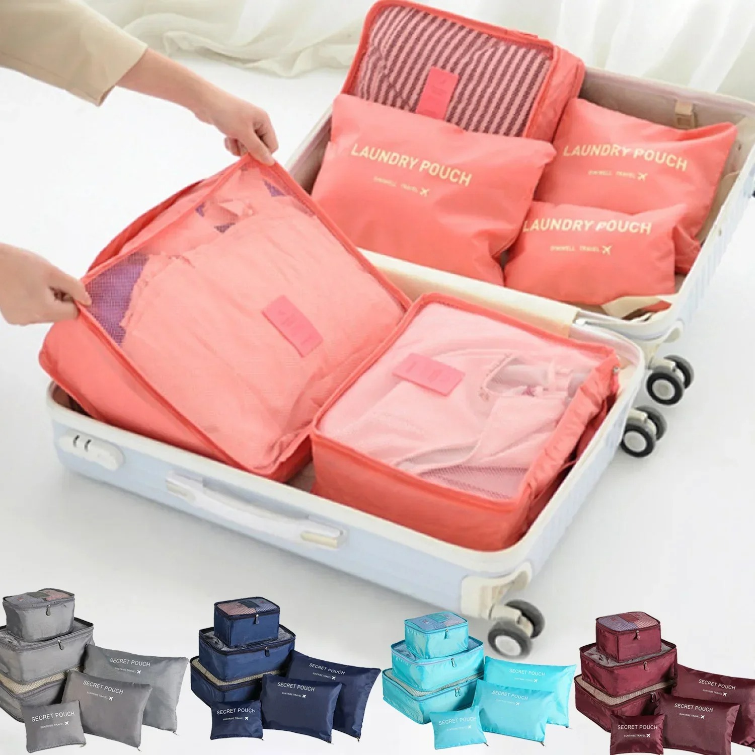 Travel Accessories Kit Bag - Juego de 6 Bolsas de Almacenamiento