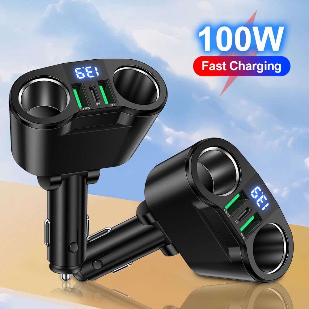 Travel Plug Type C - Adaptador de cargador de coche USB