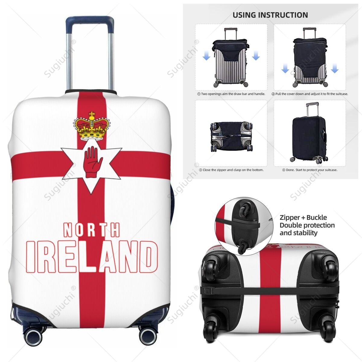 Travel Accessories Ireland - Funda de equipaje con bandera de