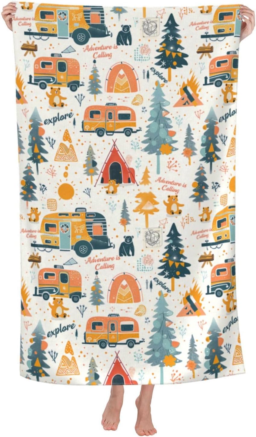 Travel Towel Quick Dry - Toalla de Playa de Microfibra de
