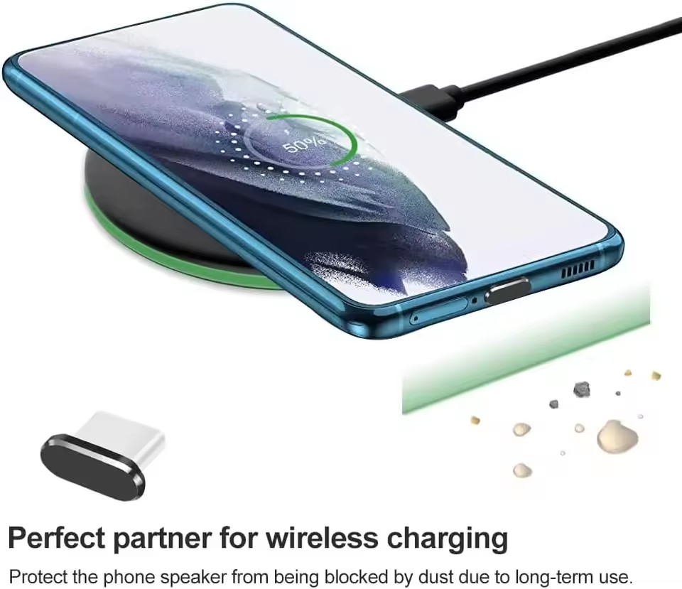 4 tapones antipolvo USB C con  - Travel Plug Type C reseña y precio