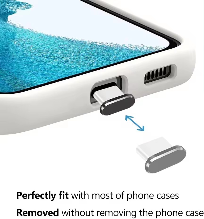 4 tapones antipolvo USB C con  - Travel Plug Type C reseña y precio