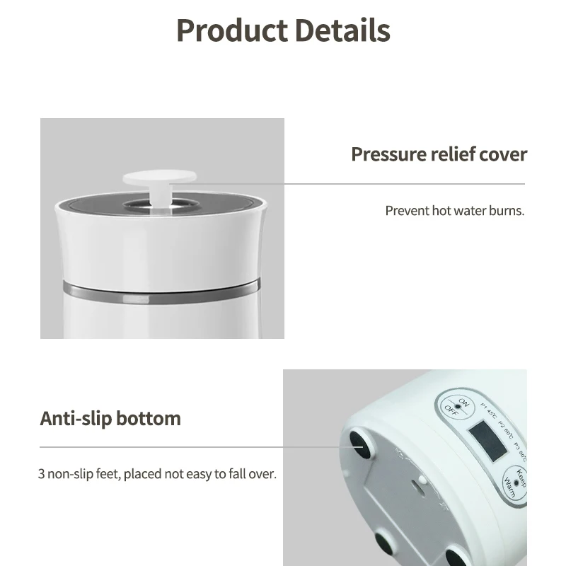 Hervidor eléctrico portátil, h - Portable Travel Kettle reseña y precio
