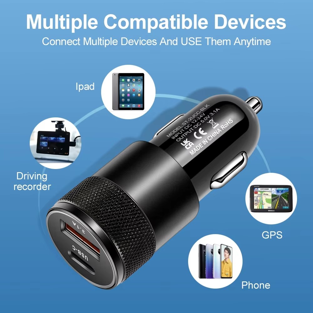 Cargador de coche USB 3.1A tip - Travel Plug Type C reseña y precio