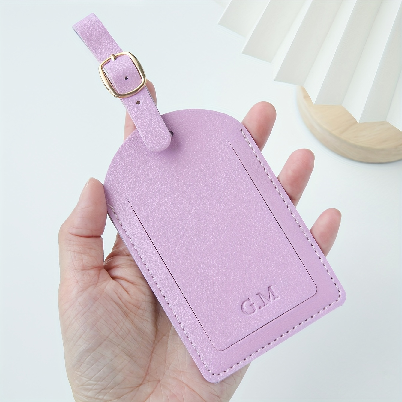 Etiqueta de equipaje con inici - Travel Accessories Name reseña y precio