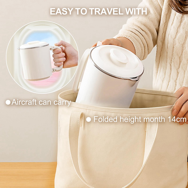Hervidor eléctrico plegable de - Portable Travel Kettle reseña y precio