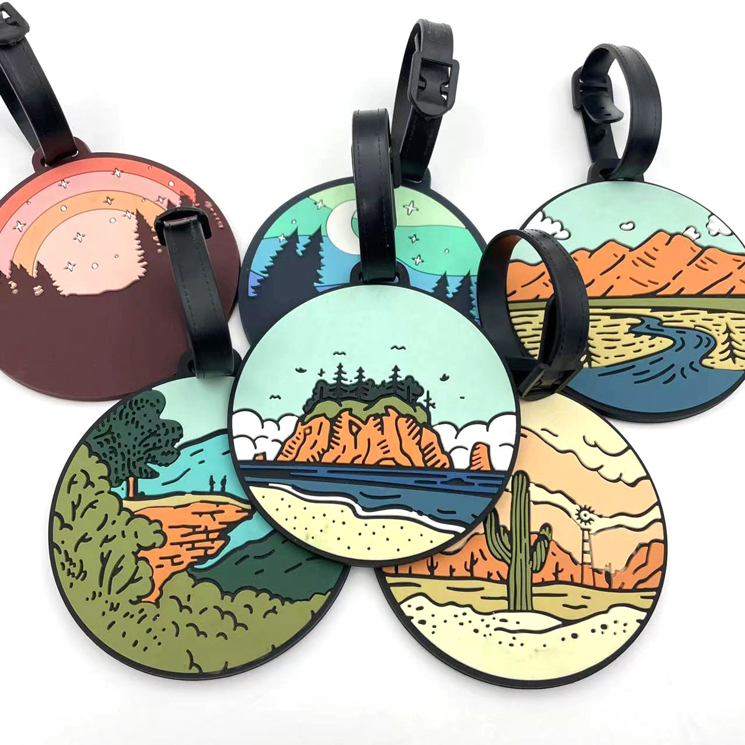 Etiqueta de equipaje con diseñ - Travel Accessories Name reseña y precio
