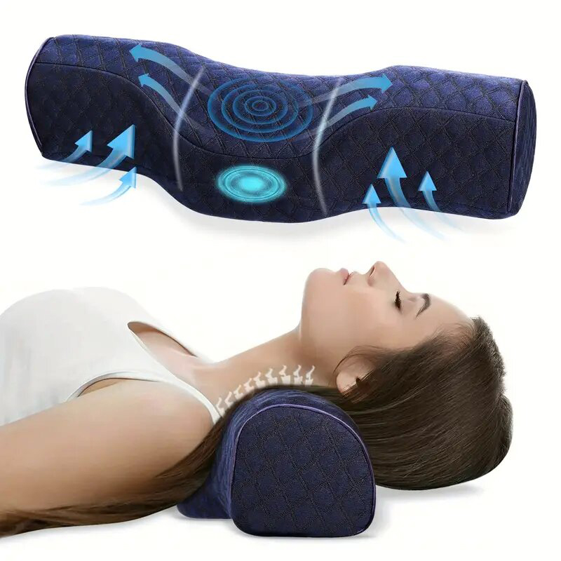Almohada cervical para aliviar - Neck Pillow Memory Foam reseña y precio