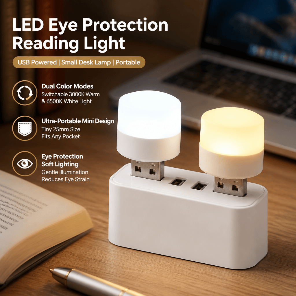 Luz LED USB, lámpara de lectur - Travel Reading Accessories reseña y precio