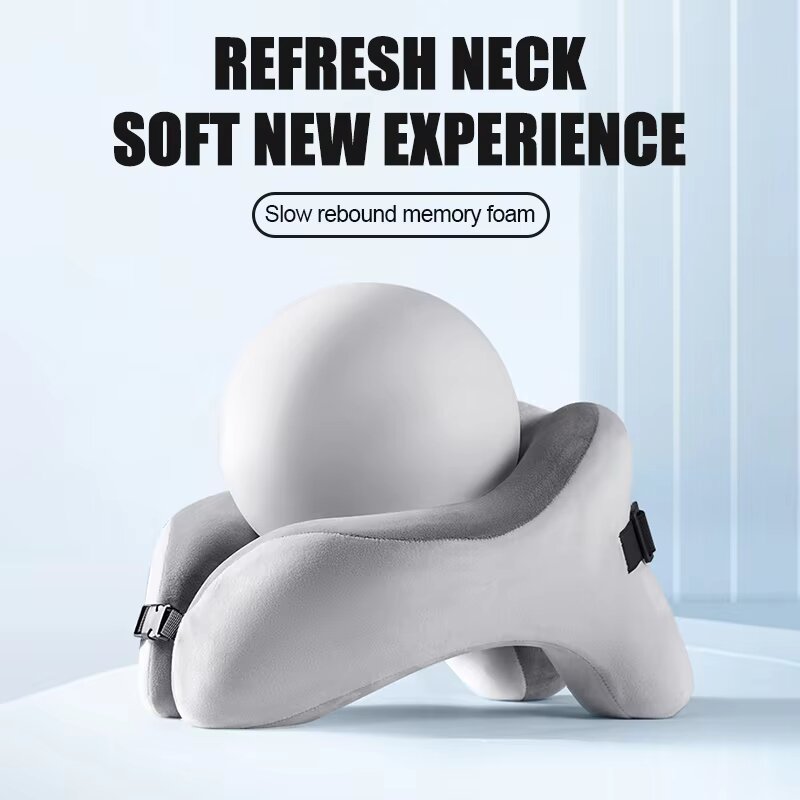 Almohada de espuma viscoelásti - Neck Pillow Memory Foam reseña y precio