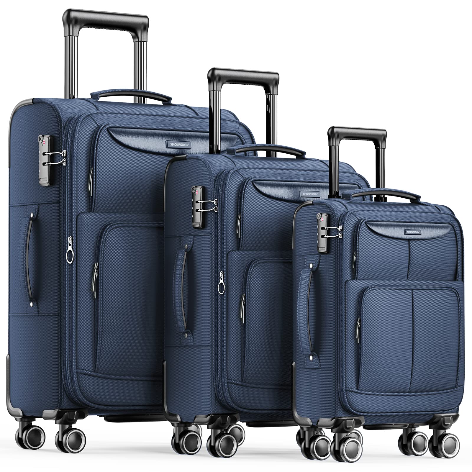 Juego de Maletas SHOWKOO de 3  - Luggage Wheel Replacement reseña y precio