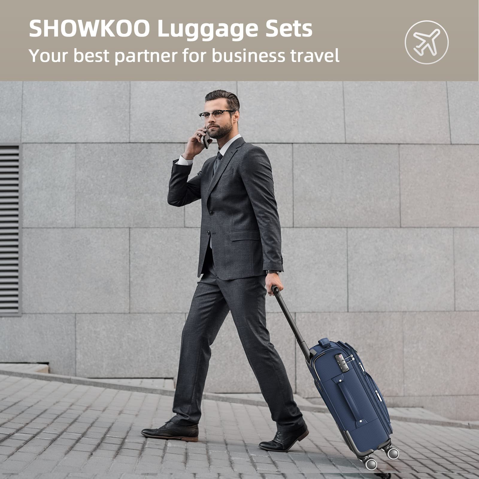 Juego de Maletas SHOWKOO de 3  - Luggage Wheel Replacement reseña y precio