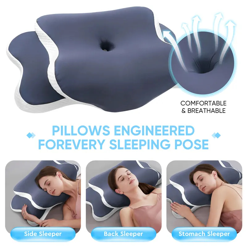 Almohada de Espuma Viscoelásti - Neck Pillow Memory Foam reseña y precio