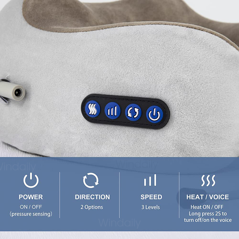 Masajeador eléctrico de cuello - Neck Pillow Memory Foam reseña y precio