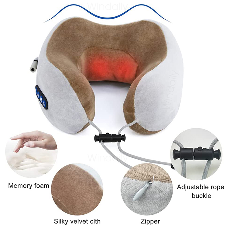 Masajeador eléctrico de cuello - Neck Pillow Memory Foam reseña y precio