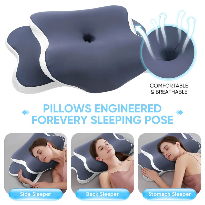 Almohada de Espuma Viscoelásti - Neck Pillow Memory Foam reseña y precio