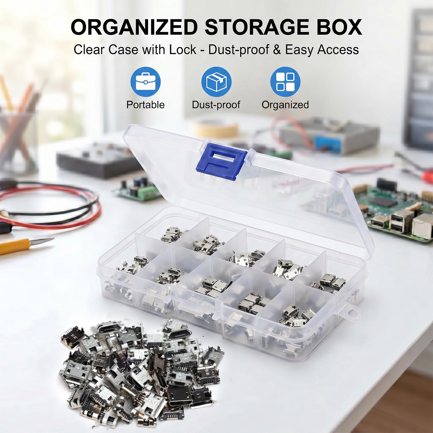 Paquete de 100 Conectores USB  - Travel Plug Type C reseña y precio